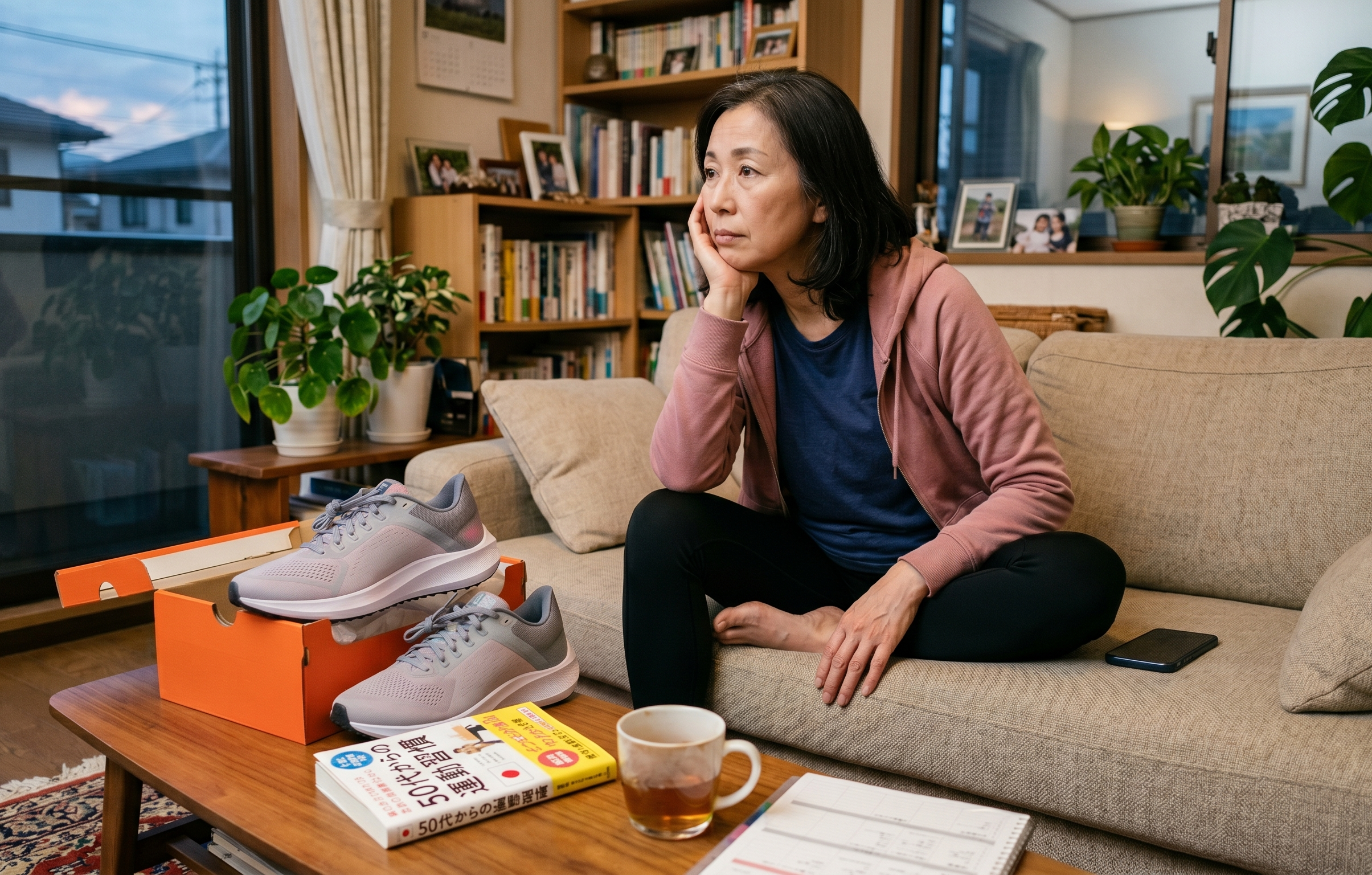 運動しようか迷っている50代女性
